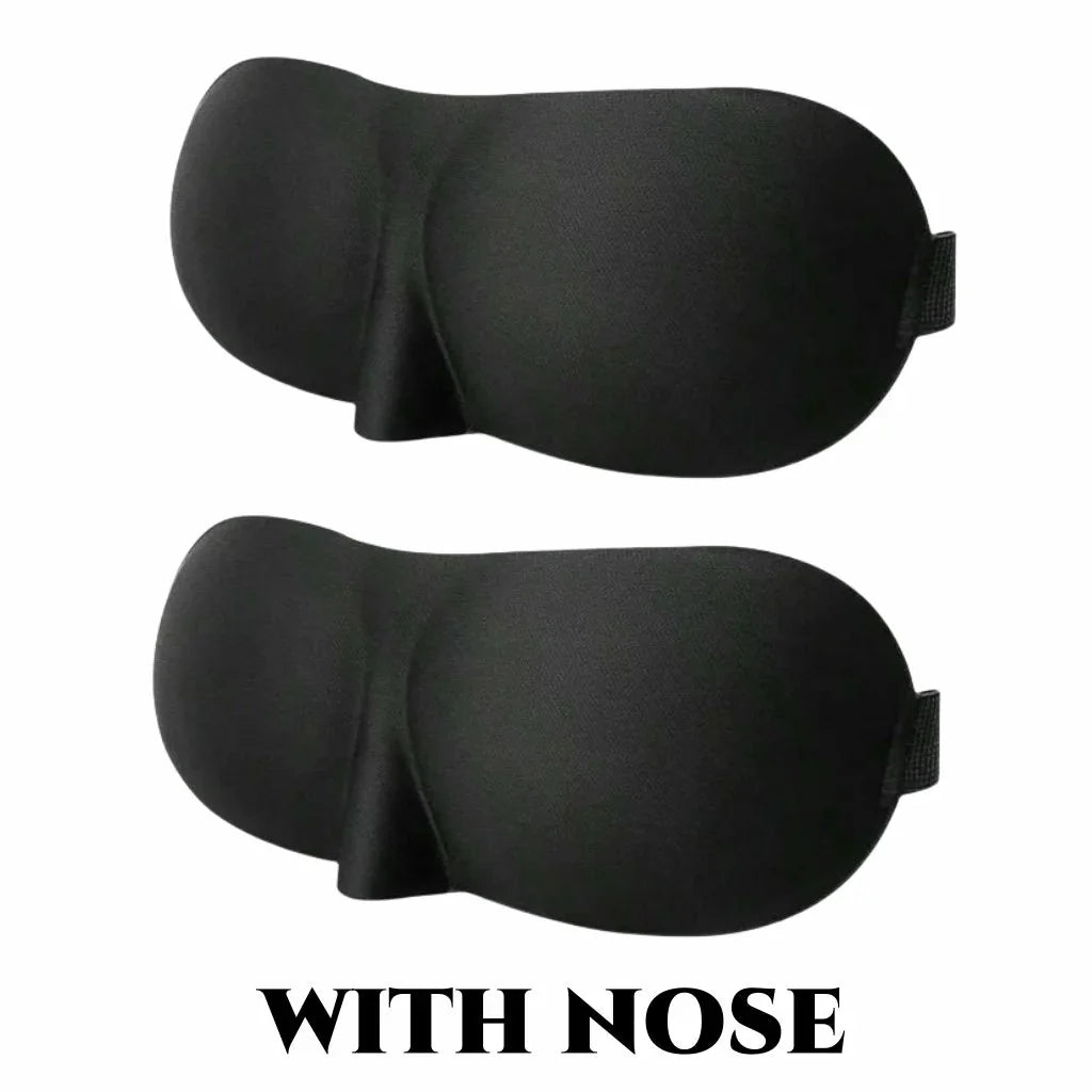 3D Contoured Sleep Mask | Ultra-Soft Breathable Light Blocking Eye Cover