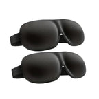 3D Contoured Sleep Mask | Ultra-Soft Breathable Light Blocking Eye Cover