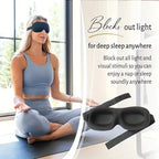 3D Contoured Sleep Mask | Ultra-Soft Breathable Light Blocking Eye Cover
